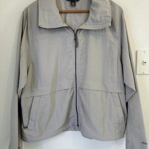 Eddie Bauer Mens Gray Windbreaker